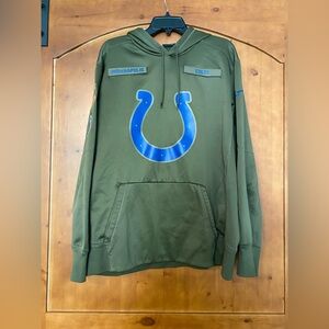 Nike NFL Indianapolis Colts Salute to Service Hoodie Pullover Olive Green XL